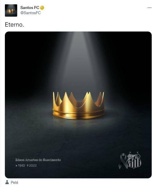 皇冠足球平台代理_原巴西球王贝利去世!不少豪门俱乐部都记得皇冠足球平台代理,C罗梅西等名宿纷纷合影悼念