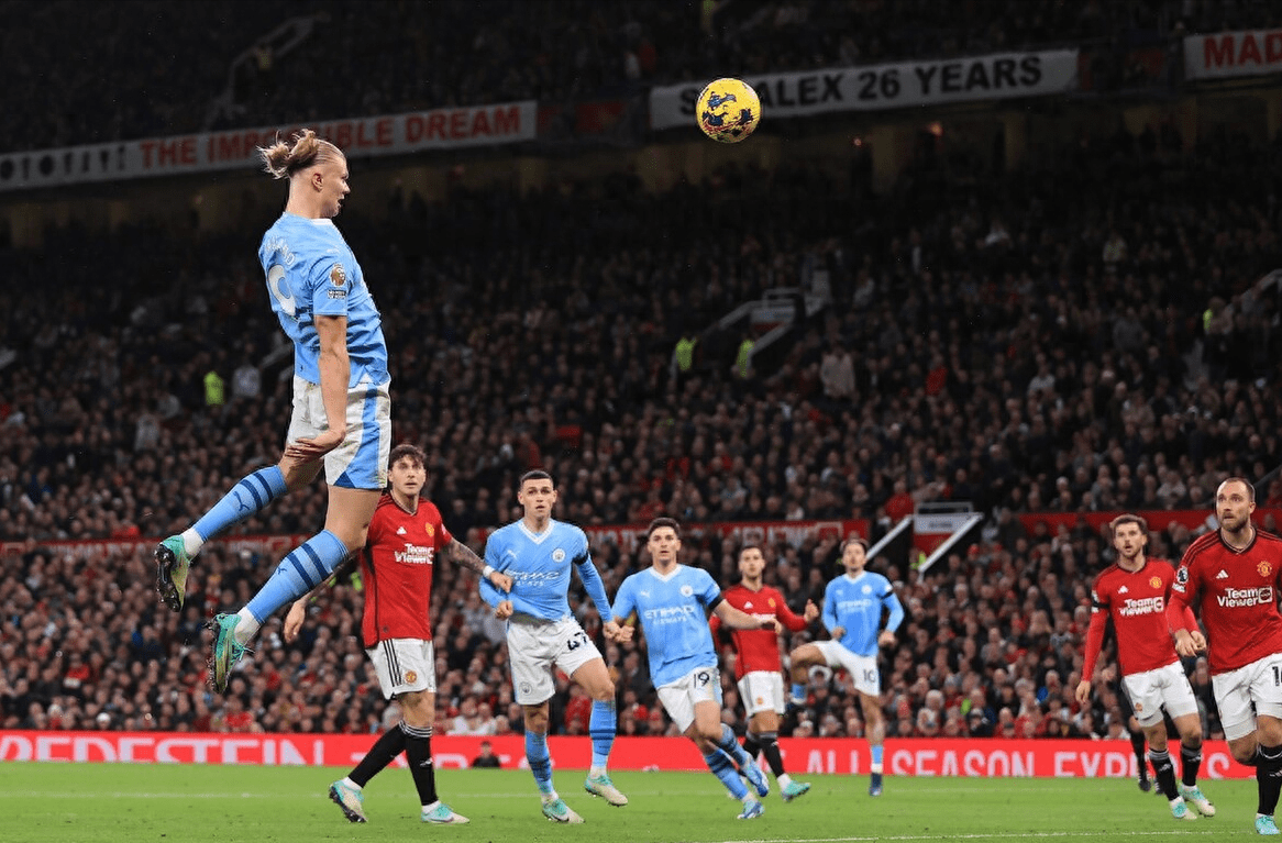 皇冠代理登1,2,3_哈兰德2射1传&10场11球 罗德里造2球 福登建功 曼城3-0客胜曼联