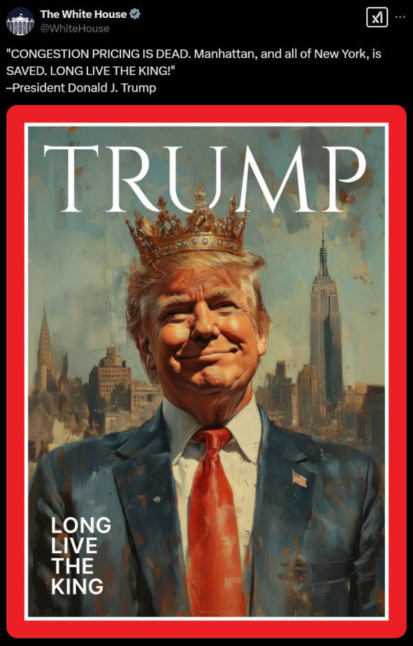 皇冠电竞盘口_政府大楼播放特朗普给马斯克舔脚AI视频:“真正的国王万岁”