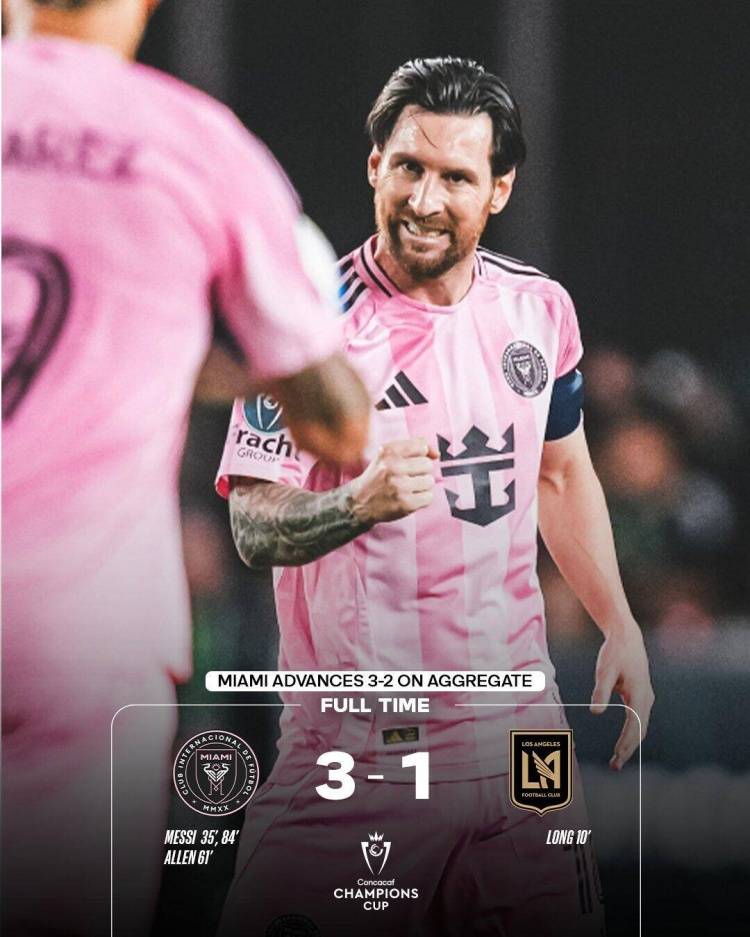 南美洲球会杯_梅西2射1传南美洲球会杯！造3球总分3-2逆转洛杉矶FC 挺进美冠杯4强