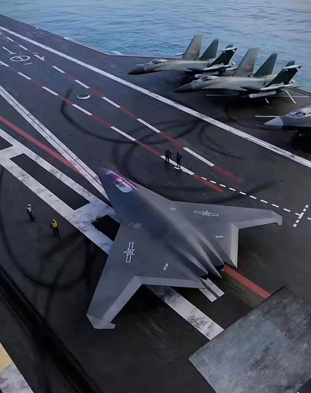 卡塔尔乙组聯賽_歼-50试飞新图再曝光！细节一览无余卡塔尔乙组聯賽，中国六代舰载机有戏了？