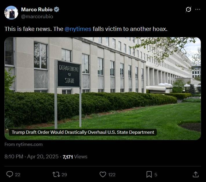 怎么申请皇冠信用盘代理
_特朗普大刀砍向鲁比奥的国务院怎么申请皇冠信用盘代理
?“236年来最大重组之一”