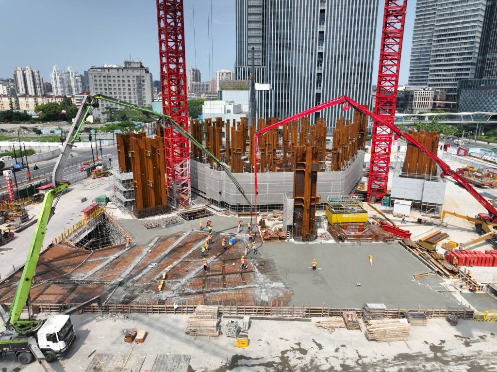 皇冠信用网代理出租_上海在建的“浦西第一高楼”冒出地面皇冠信用网代理出租，项目进入地上施工阶段
