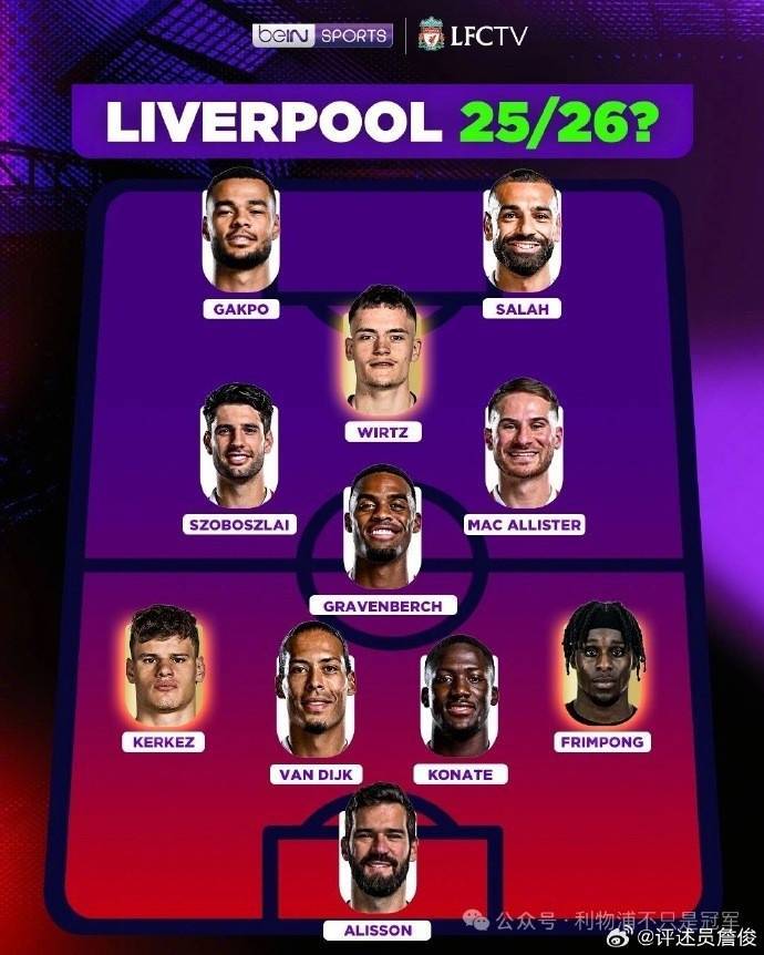 皇冠信用盘_詹俊：若利物浦能跟上曼城的引援步伐皇冠信用盘，下赛季这样的首发可否一战