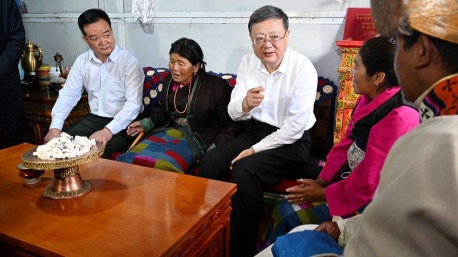 皇冠信用网结算日_陈吉宁率上海市代表团深入西藏日喀则学习考察皇冠信用网结算日，推动对口支援各项工作走深走实