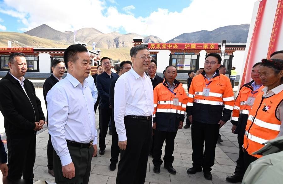 皇冠信用网结算日_陈吉宁率上海市代表团深入西藏日喀则学习考察皇冠信用网结算日，推动对口支援各项工作走深走实