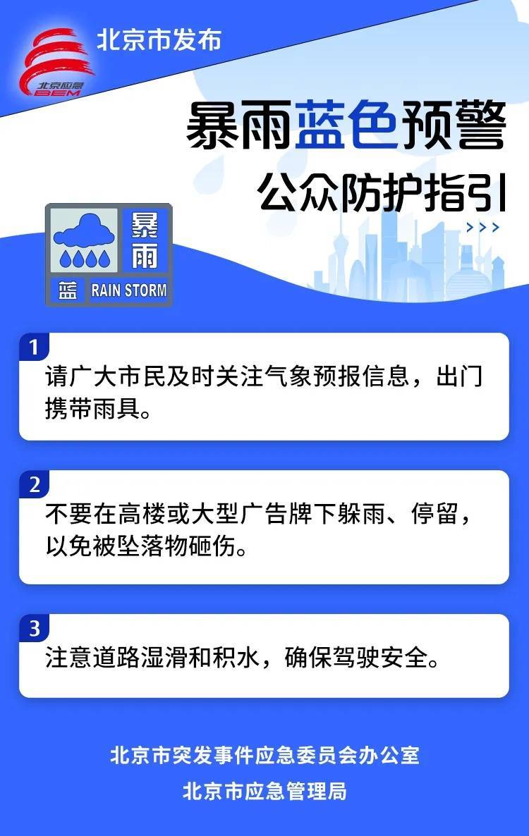 皇冠信用盘怎么开户_北京发布暴雨蓝色预警皇冠信用盘怎么开户！部分地区小时雨强可达30毫米以上