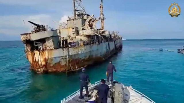 皇冠信用網代理流程_24艘中国舰船列阵仁爱礁皇冠信用網代理流程，菲方断粮112天后，成功完成补给！