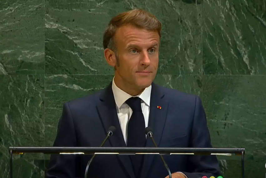 皇冠信用网登3代理_马克龙当场“回怼”特朗普：法国为成为联合国的一员而自豪